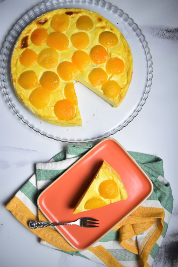 Flan à l'abricot sans pâte