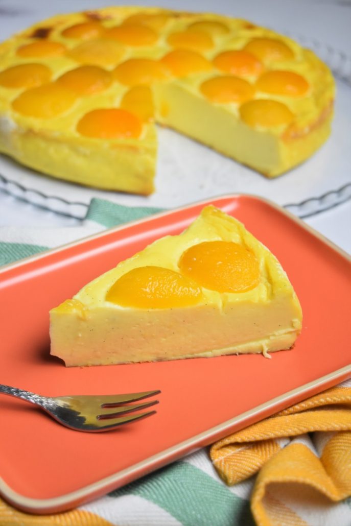 Flan sans pâte aux abricots et vanille