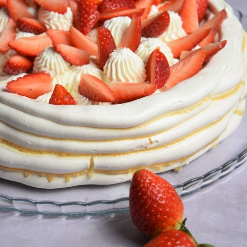 Pavlova aux fraises facile