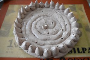 Meringue au chocolat pour pavlova