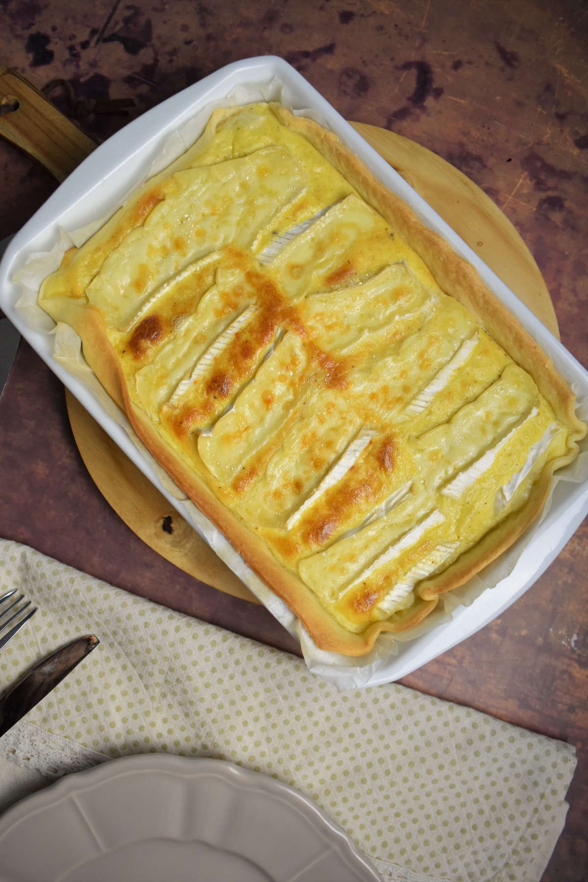 Quiche au fromage de Brie