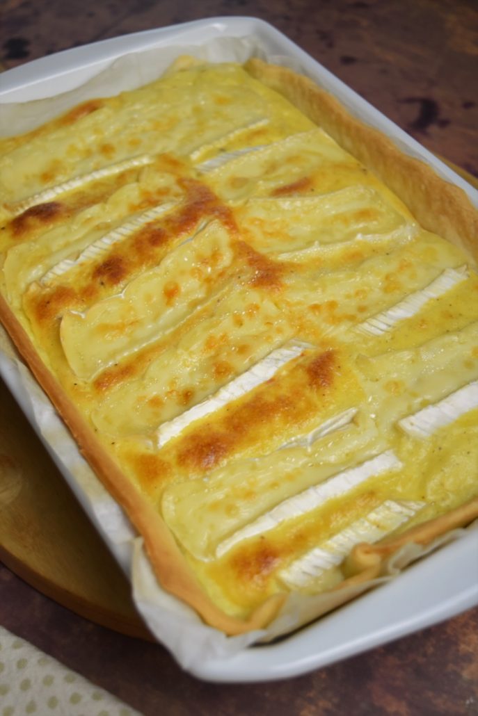 Tarte salée au brie