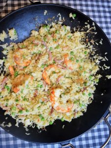 Riz frit aux crevettes