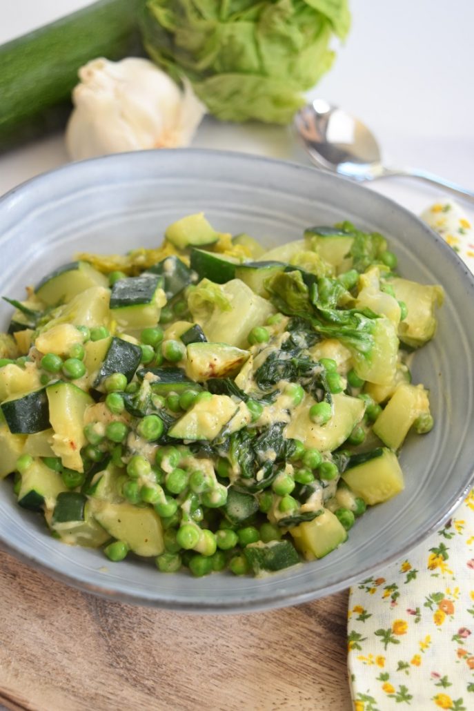 Poêlée de légumes verts