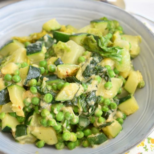 Légumes verts au fromage au Cookeo