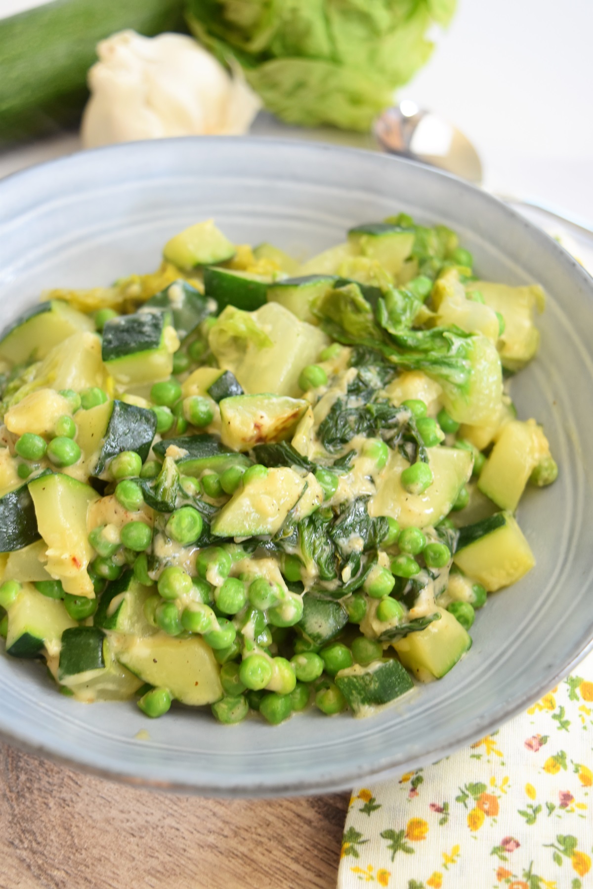 Légumes verts au fromage au Cookeo