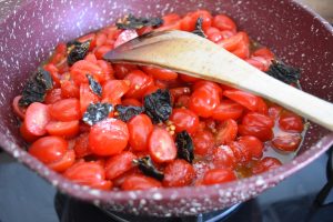 Sauce aux tomates cerise et piment ancho
