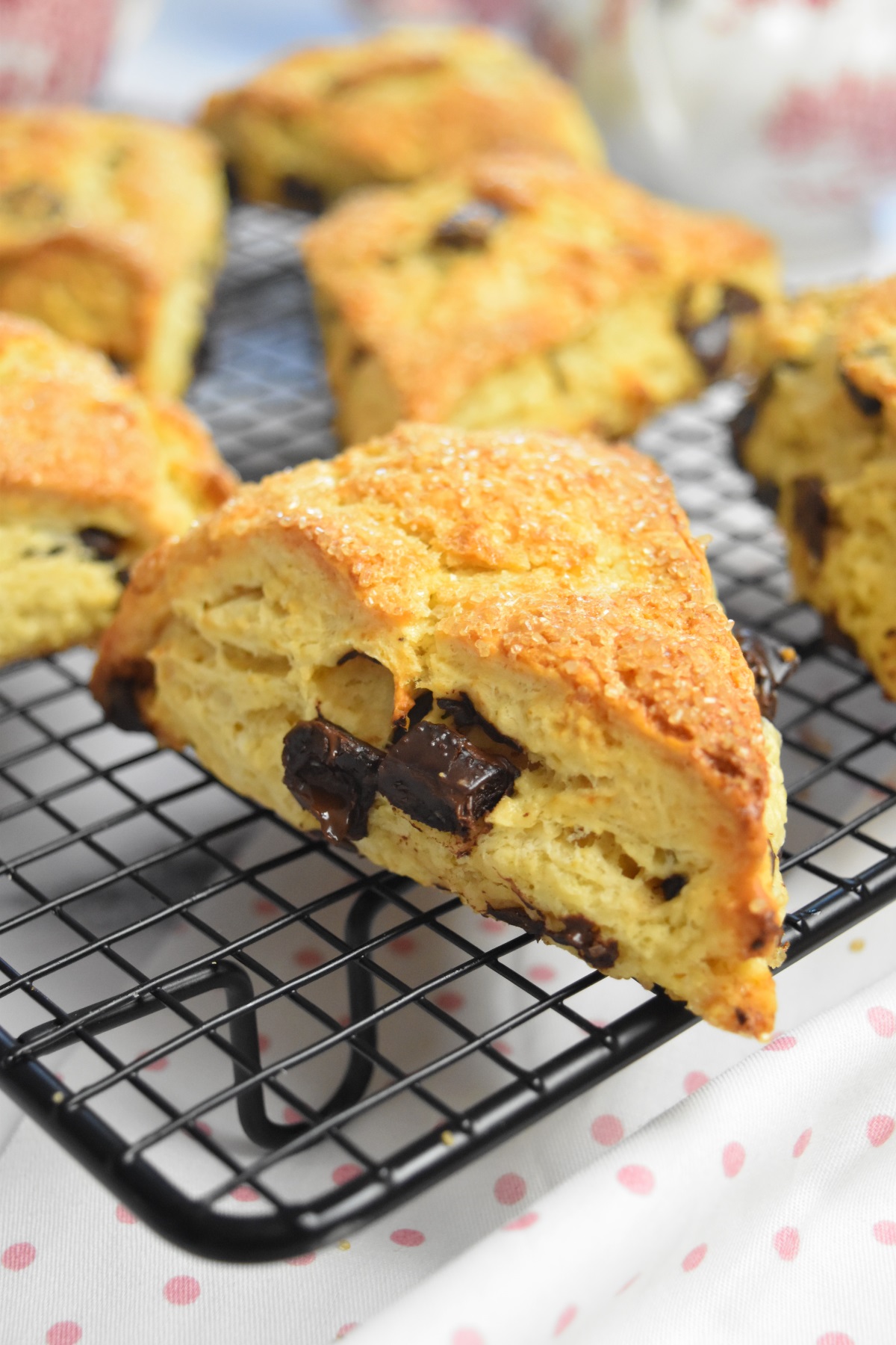 Scones anglais aux pépites de chocolat