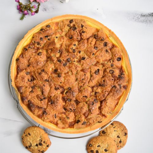 Tarte aux cookies et pâte à tartiner