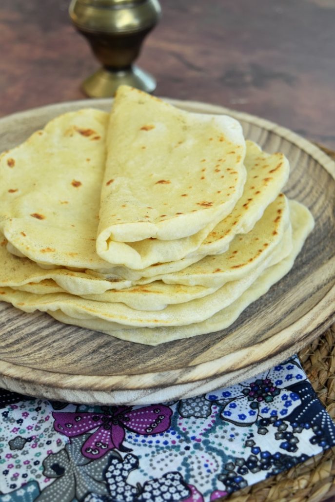 Tortilla moelleuse à la farine de blé