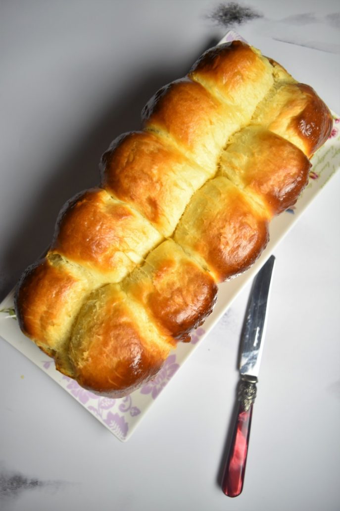 Brioche tressée moelleuse sans lactose - Clemfoodie