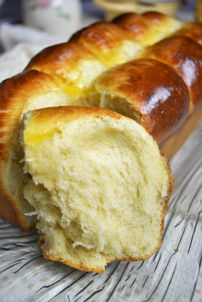 Brioche moelleuse à la mie filante