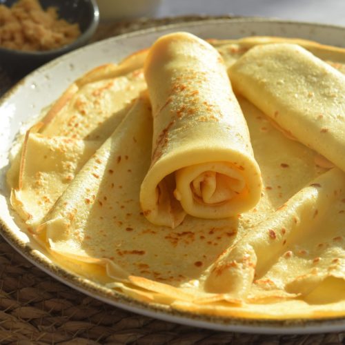 Crêpes avec un reste de levain