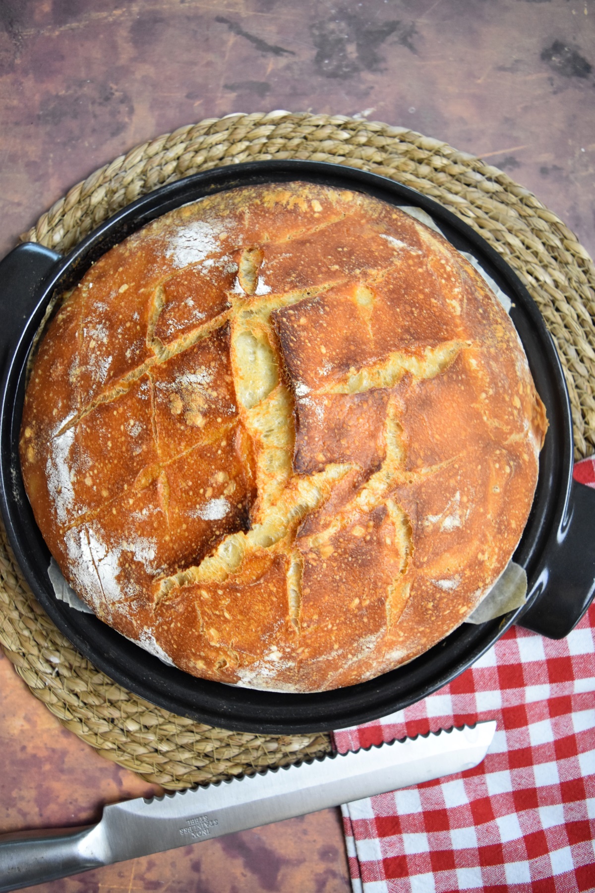 Pain au levain cuisson cocotte