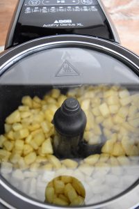 Cuisson des pommes de terre rissolées à l'Actifry