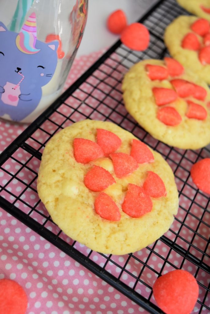 Cookies bonbon Tagada et chocolat blanc