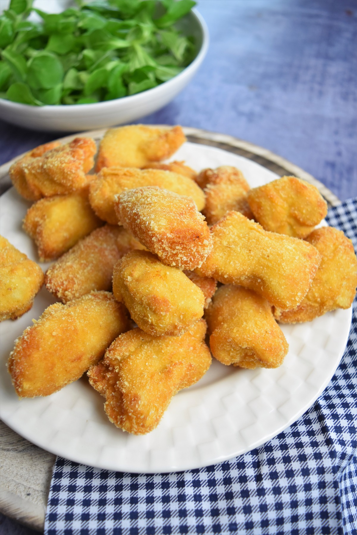 Nuggets maison de poulet aux flocons de purée de pomme de terre