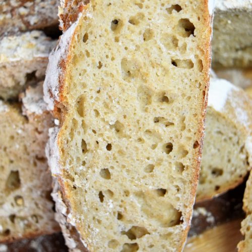 Pain au levain et avoine