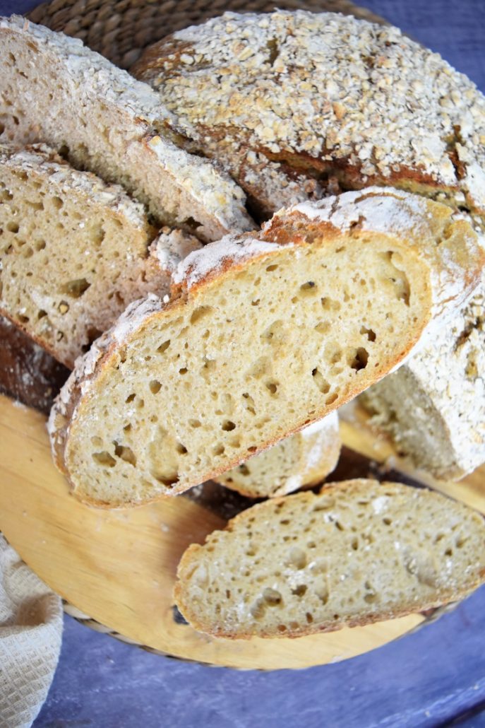 Pain moelleux à l'avoine et au levain