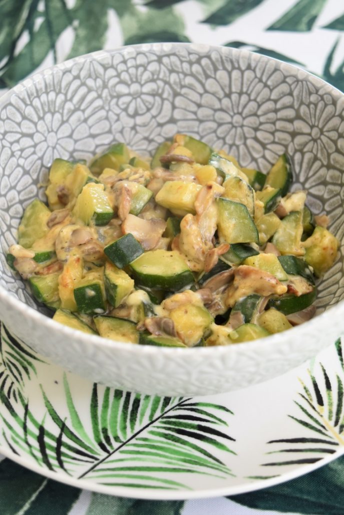 Courgette et champignons au Cookeo