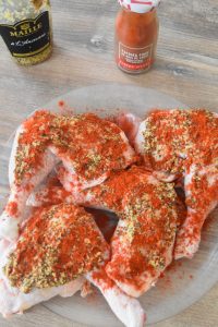 Cuisses de poulet à la moutarde et paprika