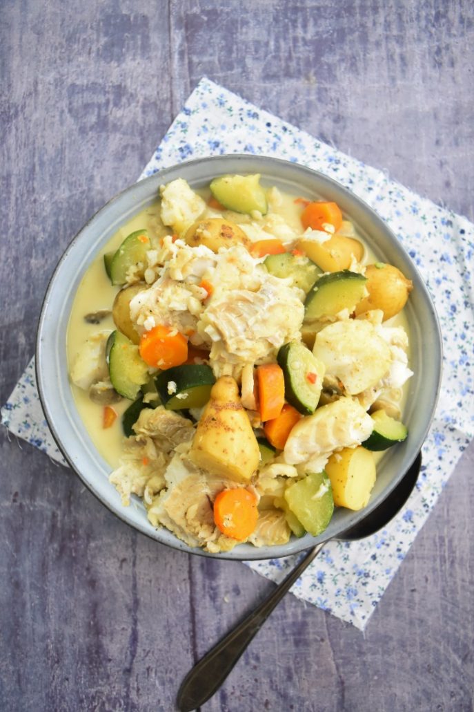 Blanquette de poisson aux légumes