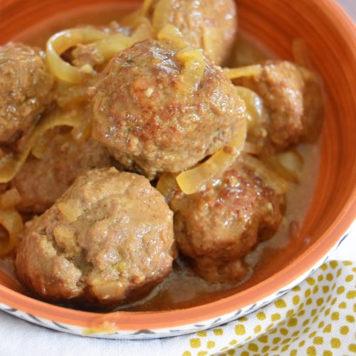 Boulettes de boeuf maison sauce à la bière