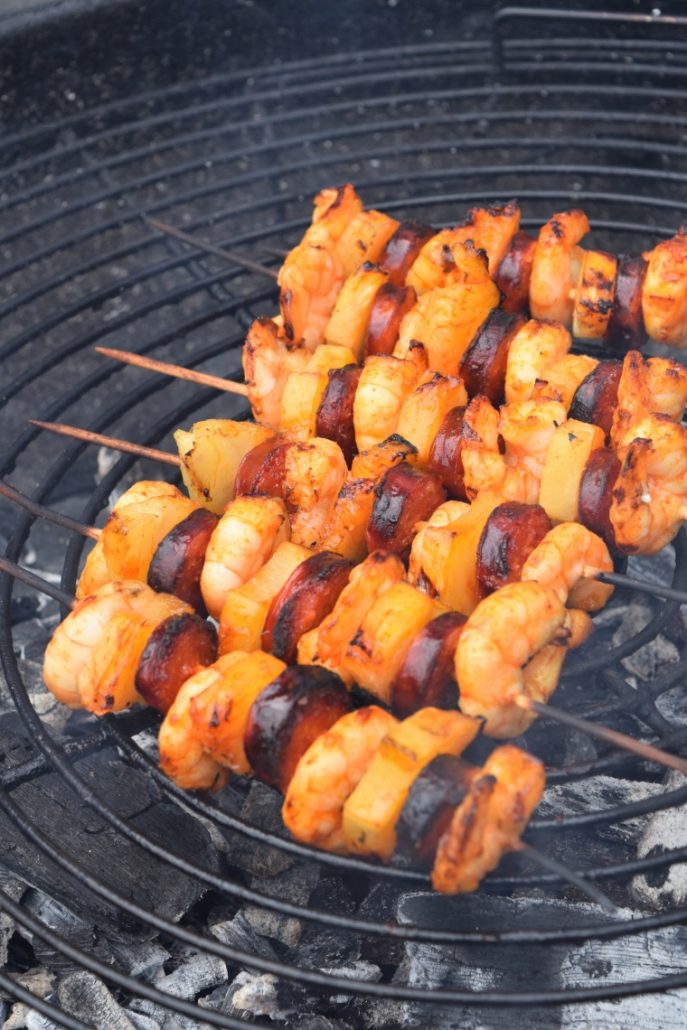 Brochettes maison au barbecue