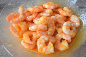 Crevettes marinées