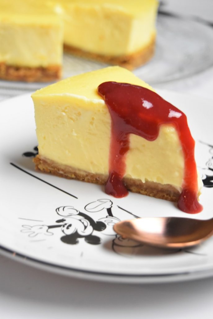 Cheesecake au coulis de fruits rouges