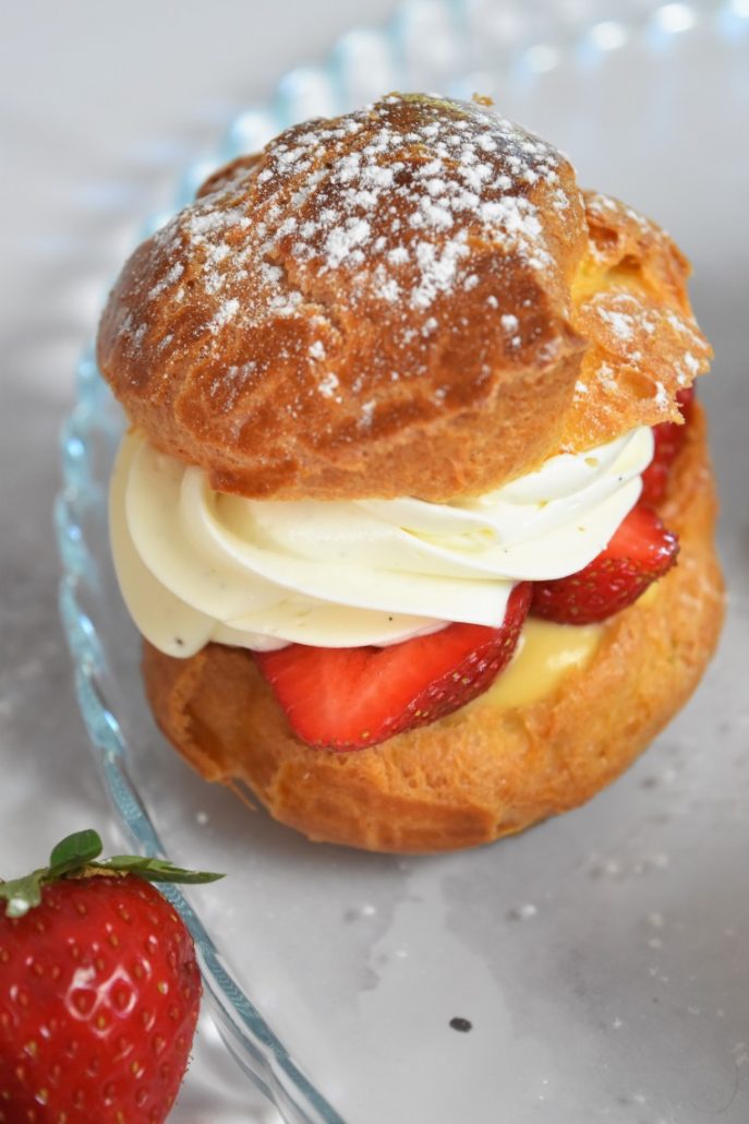 Choux à la fraise