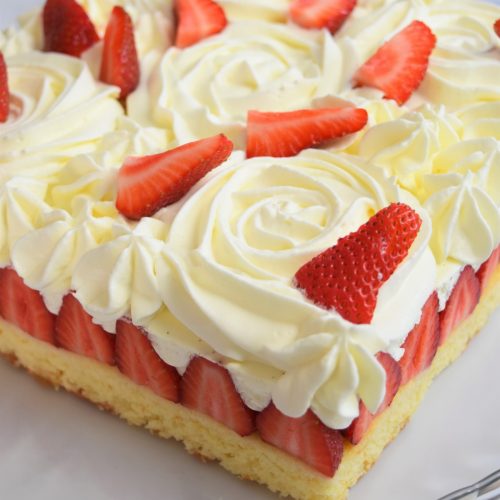 Fraisier à la crème chantilly