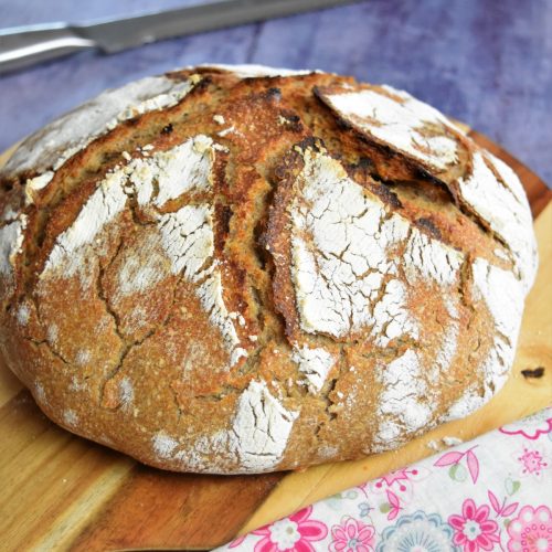 Pain au levain au seigle et blé