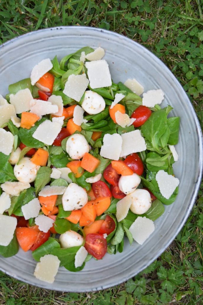 Salade abricot mozzarella