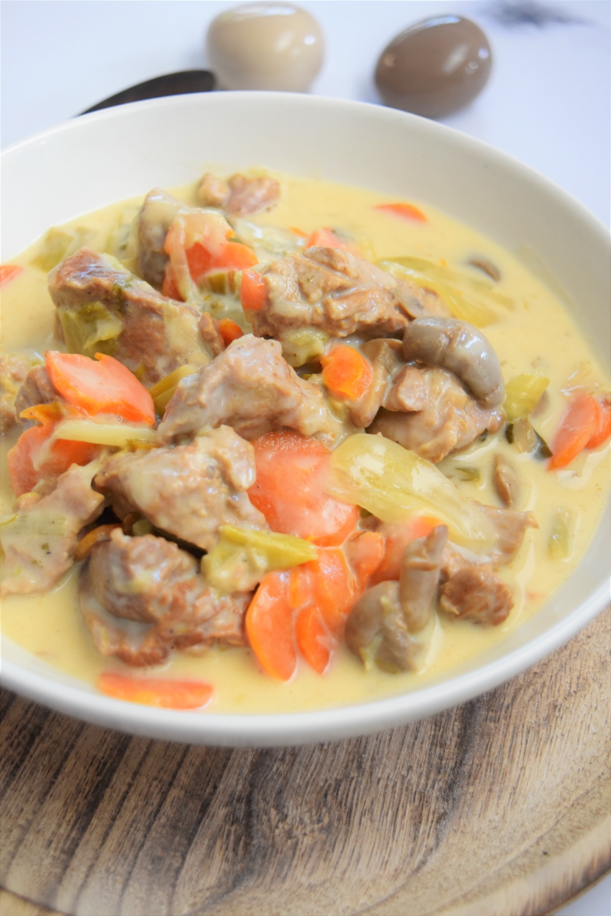 Recette - Blanquette de poulet au Cookeo 