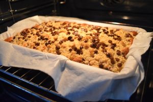 Cuisson du crumb cake