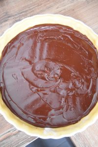 Nappage chocolat pour tarte aux poires