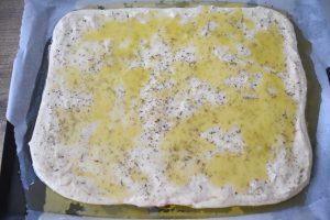 Focaccia à l'émulsion d'huile d'olive