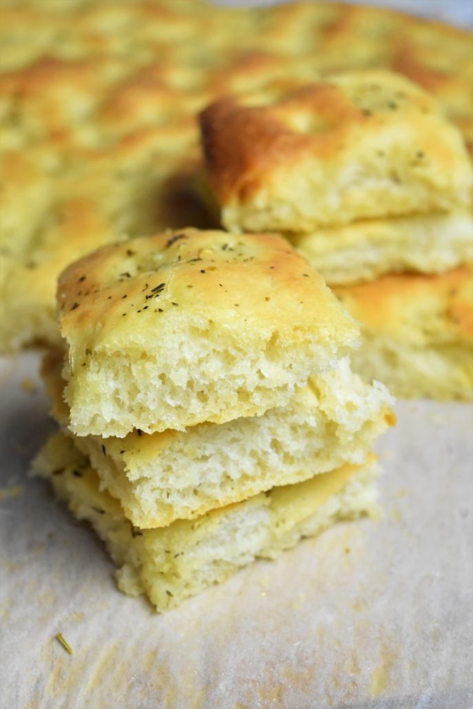 Focaccia moelleuse de Gênes