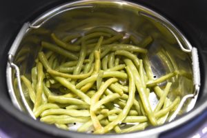 Haricots verts frais au Cookeo