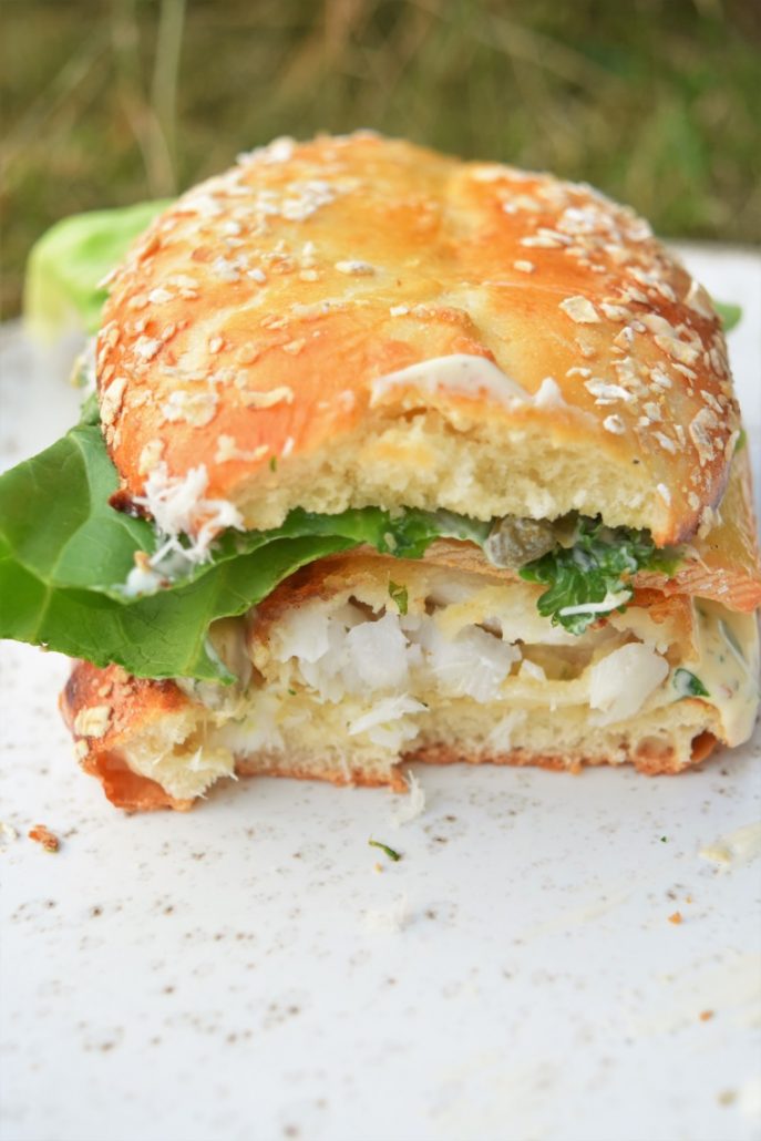 Fish burger maison