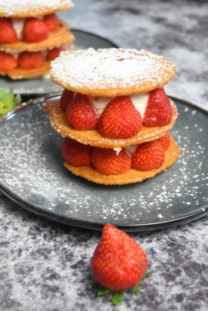 Mille feuille aux fraises