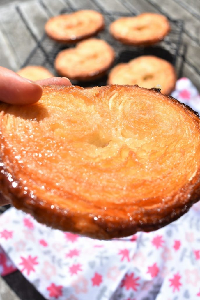 Palmier sucré à la pâte feuilletée