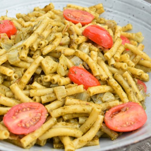 Pâtes au pesto de basilic