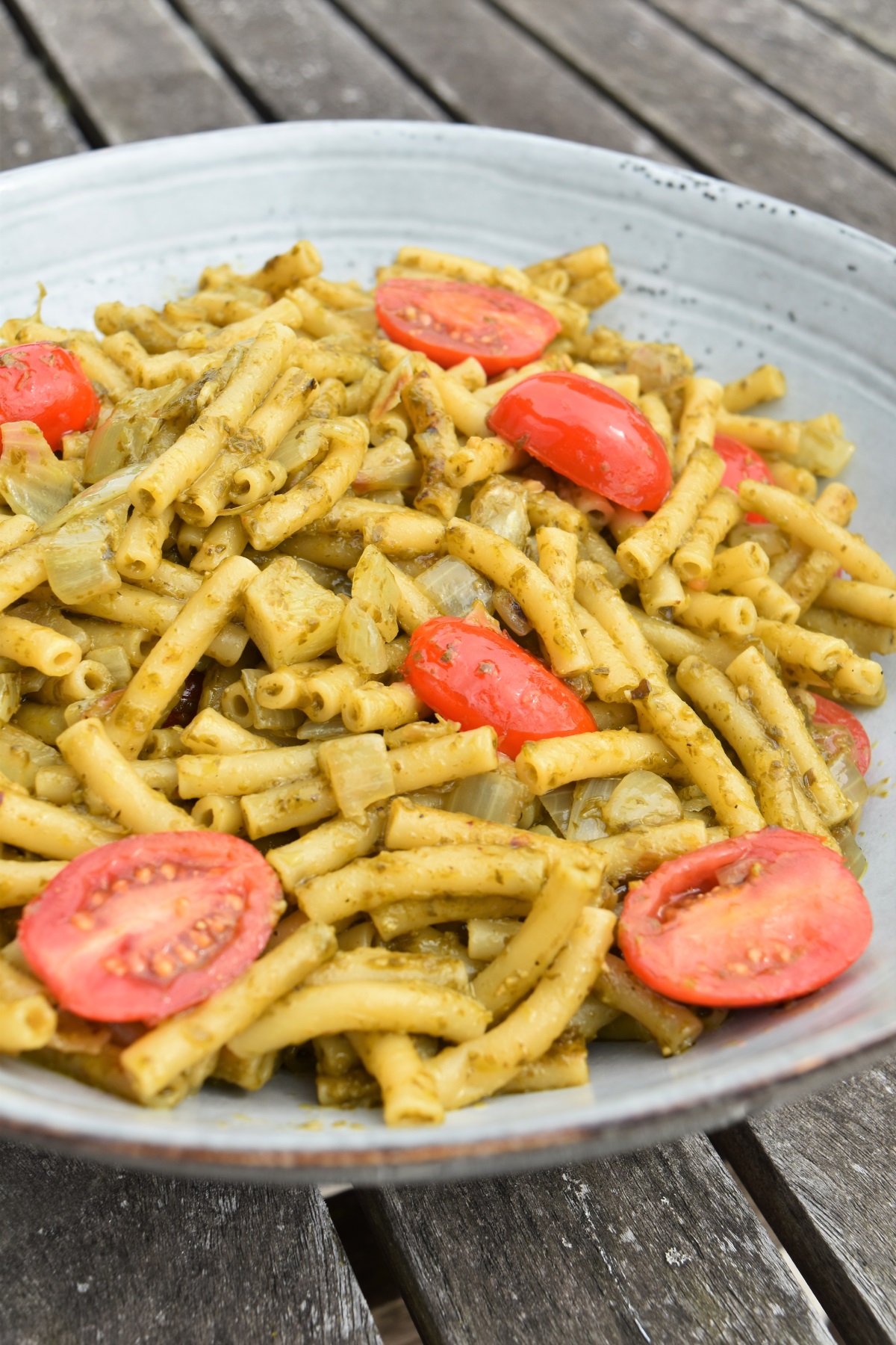 Pâtes au pesto de basilic