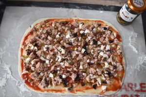 Pizza aux olives