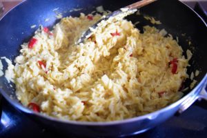 Riz au lait de coco, curry et piment