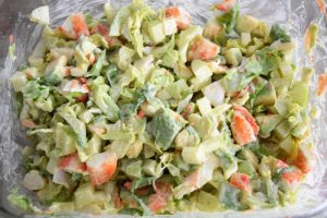 Salade de crabe et avocat