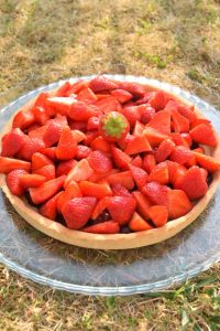 Tarte aux fraises et confit de fraises