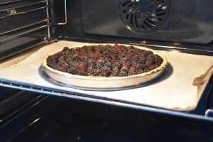 Cuisson de la tarte aux mûres